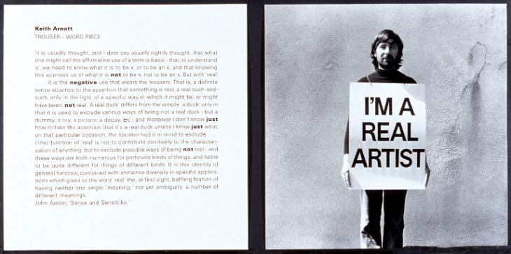 Trouser - Word Piece 1972-89 by Keith Arnatt 1930-2008