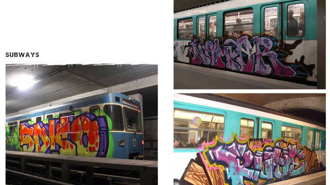 Graffiti // Bombing // Trains only //